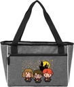 Popfunk HP Group Chibi Collection Soft Sided Insulated Tote Cooler Bag, Lightweight, Thermal and Reusable for Grocery