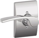 SCHLAGE Merano Left Handed Lever with Century Trim Non-Turning Lock, Bright Chrome (F170 MER 625 CEN LH)