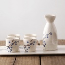 Sake Set Sake Set Cups The for A Lover of Oriental Food Or Culture, A Unique Addition to Any Kitchen(B)