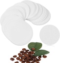 200 PCS Round Coffee Filter Paper, 56 mm Disposable Coffee Filters, Moka Coffee Pot Filter for Espresso Machine Portafilter Moka Pot, Quality Material Paper Fiber Heat Resistance for Coffee Mocha