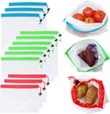 allydrew Reusable Transparent Mesh Produce Bags (Set of 12)