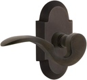 Nostalgic Warehouse Cottage Plate Privacy Manor Lever in Oil-Rubbed Bronze