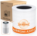 AIRROMI A2001 HEPA Air Purifier Replacement Filter, 3-In-1 Original Filter, Remove 99.97% of 0.3 Micron Particle 1 Pack White Activated Carbon