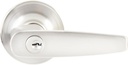 Delaney Hardware Asheville Door Lever Entry for Right or Left-Handed Doors in Satin Nickel