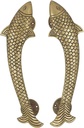 Handmade Brass Door Handle, Handles for Kitchen, Handles for Drawers, Ethnic Indian Handcrafted Handle (Fish Handle)