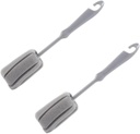 2 Pcs Sponge Cleaning Brushes, Plastic Short Handle Cup Brush Cleaning Brushes for Coffee Cup Mugs Glass Cup