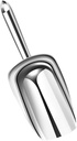 Stainless Steel Ice Cube Scoop Medium Utility Shovel for Flour Grains and Ice Ergonomic Handle for Comfortable Grip for Kitchen Bars and Restaurants