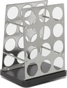 Kamenstein Stainless-Steel 24-Coffee Pod Holder with Black Base