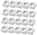 50pcs Cupcake Boxes with Window for Baked Goods Muffins Cookies for Parties Outdoor Events and Holiday Celebrations