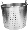 Stainless Steel Leaky Pot Stewed Meat Strainer Bucket for Crawfish Boiling Outdoor Cooking Seafood Drain Basket Resistant Metal Boiler
