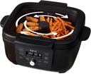 Instant Pot 6-in-1 Air Fryer and Indoor Grill with Bake, Roast Reheat & Dehydrate, From the Makers of Instant Pot, with Odor-Reducing Filter, Clear Cooking Window, and Removable Lid for Easy Cleaning