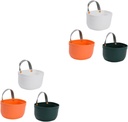 6pcs Hanging Vegetable Basket Kitchen Wall Mount Ginger Storage Basket for Bathroom Decor