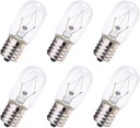 DGE 8206232A Microwave Light Bulb, T8 Microwave Exterior Light Bulb 25Watt Appliance Light Bulb Replacement Oven Part for 8206232A 1890433 8206232 AP4512653, 6Pack