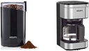 KRUPS 1500813248 203 Electric Spice and Coffee Grinder with Stainless Steel Blades AND KM202850 Simply Brew Compact Filter Drip Coffee Maker