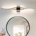 Black Vanity Lights Fixtures Over Mirror, Modern LED Bathroom Light Fixture with Remote Control, 3CCT Dimmable Bathroom Vanity Light 40.5 inch Wall Sconce Lighting for Bedroom, Living Room