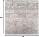 Silverado Gray 1X1 Marble Tumbled Mosaic Tile