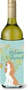 Caroline's Treasures BB7620LITERK Welcome Friends Gold Springer Spaniel Wine Bottle Hugger Bottle Cooler Sleeve Hugger Machine Washable Collapsible Insulator Beverage Insulated Holder