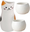 Mikinona 1set Japanese Ceramic Sake Design Includes Sake Pot and Cups for Home Decor and Celebrations