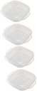 4pcs Separated Lunch Boxes Ice Pack Portable Food Container for Office School Camping