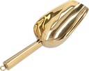 PerGar Metal Ice Scoop, Stainless Steel Food Scoop Metal Ice Scooper, Small Ice Scooper Kitchen Utensils, Kitchen Ice Scooper, Small Food Scoops for Home Hotel Restaurant Party (Gold), #112