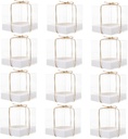 12pcs Transparent Cupcake Boxes Design for Bakery Packaging Cake Holders and Party Treats for Weddings Birthdays and Special Occasions