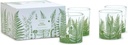 Two's Company Fern Double Old Fashion Glass in Gift Box Set of 4 - Glass, 54485