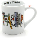 Our Name is Mud “Cool Teacher” Porcelain Mug, 16 oz.