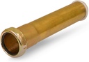 Highcraft 1-1/2” x 8” Slip Joint Extension Tube Brass Extension Tube 22-Gauge for Bathroom Sink, Kitchen Sink, Utility Sink Tubular Drain Applications, Includes Nut and Washer