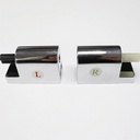 BODYA 2Pcs Toilet Seats Cover Hinges Replacement Toilet Soft Close Hinges Accessory Silver