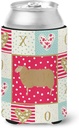 Caroline's Treasures CK5404CC East Friesian Sheep Love Can or Bottle Hugger, Red Cooler Washable Drink Sleeve Collapsible Beverage Insulated Holder, Can Hugger, Multicolor