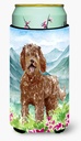 Caroline's Treasures CK2532TBC Mountain Flowers Labradoodle Tall Boy Hugger Can Cooler Sleeve Hugger Machine Washable Drink Sleeve Hugger Collapsible Insulator Beverage Insulated Holder