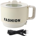 Electric Hot Pot, 450W 1.8L Foldable Handle Even Heating Versatile Portable Electric Rapid Noodles Cooker for Home Dormitory Office