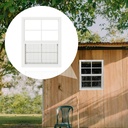 1 Pack Shed Window 14" x 21" Flush Mount Window with Tempered Glass,House Small Windows,Household Sliding Windows for Chicken Coop, Playhouse, Household, Garage