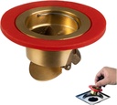 Downspout Universal Brass Floor Drain core, Shower Floor Drain backflow Preventer, Suitable for 1.4''-2.0'' Caliber (1, Brass)