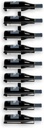 9-Bottle Black Metal Wall Mounted Wine Rack – Modern Industrial Wine Bottle Storage Organizer for Home Bar, Kitchen, Dining Area & Wine Cellar