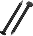 3 inch Hardware Nails, (90pcs) 1 lbs Black Nails, Nails for Hanging Pictures, Long Nails, Wall Nails, Wood Nails
