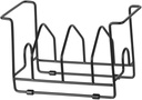 SECFOU Practical Multi-layer Pot Cover Holder and Dish Organizer Rack for Kitchen Countertop Space-saving Design for Plates Bowls and Utensils Black Iron