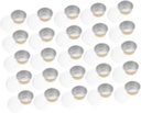 25pcs Ice Cream Foil Cups Dessert Boxes Lids for Desserts Cake Cups Covers Party Cake Carriers Heavy Duty Aluminum Foil