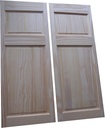 Cafe Doors Emporium | 44" T Pine Raised 4 Panel Cafe Door | Premade for 30" W Finished Opening | Saloon Western Style Swinging Bar Solid Wood Cafe Door | Includes Hinges