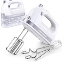 Lord Eagle Hand Mixer Electric 400W, 5 Speed handheld Mixer, 5 Stainless Steel Accessories for Baking Cake Egg Cream Food Beater, Turbo Boost/Self-Control Speed + Eject Button