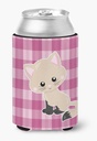 Caroline's Treasures BB6886CC Kitten Cat on Pink Can or Bottle Hugger Cooler Washable Drink Sleeve Collapsible Beverage Insulated Holder, Can Hugger, Multicolor