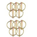 10 Pcs 3/16” Linch Pin, Lynch Pin Disconnect Snap Pin for Farm Tractors Trailers Trucks Mowers Boat Kayak Canoe Trolley Horsebox Pin Clips (10 Pieces)