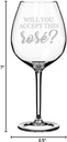 MIP Brand Wine Glass Goblet Will You Accept This Rosé Funny (20 oz Jumbo)