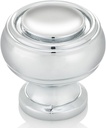 Southern Hills Polished Chrome Cabinet Knobs | Easy to Install Cabinet Pulls | Perfect for Modern & Upscale Kitchen and Vanity Cabinets | Drawer Pulls | Pack of 5 | SHKM019-CHR-5