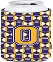 Caroline's Treasures CJ1064-OTBC Letter O Football Purple and Gold Tall Boy Hugger Can Cooler Sleeve Hugger Machine Washable Drink Sleeve Hugger Collapsible Insulator Beverage Insulated Holder