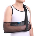 Mesh Arm Shoulder Sling Medical Shoulder Immobilizer for Shoulder Injury Torn Rotator Cuff, Breathable Arm Brace for Shower, Right Left Arm Stabilizes Elbow Arm Wrist Injury for Men Women (Black)