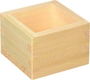 Miyanurushi Craft QKM19010 Wooden Masu, 1 Cup, Cypress Wood, Japan