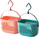 2pcs Wall Hanging Storage Basket for Kitchen and Bathroom Drainage Organizer for Ginger and Garlic Modern Design Space-saving for Home Use