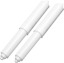 2 Pack - 6-1/4" White Toilet Paper Holder Spring Loaded Roller Replacement (A-2615)
