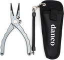 danco 7.5-inch Aluminum Fishing Pliers with Tungsten-Carbide Side Cutters - T6-6061 Aircraft Grade Aluminum Construction - Saltwater Resistant Fishing Pliers with Sheath